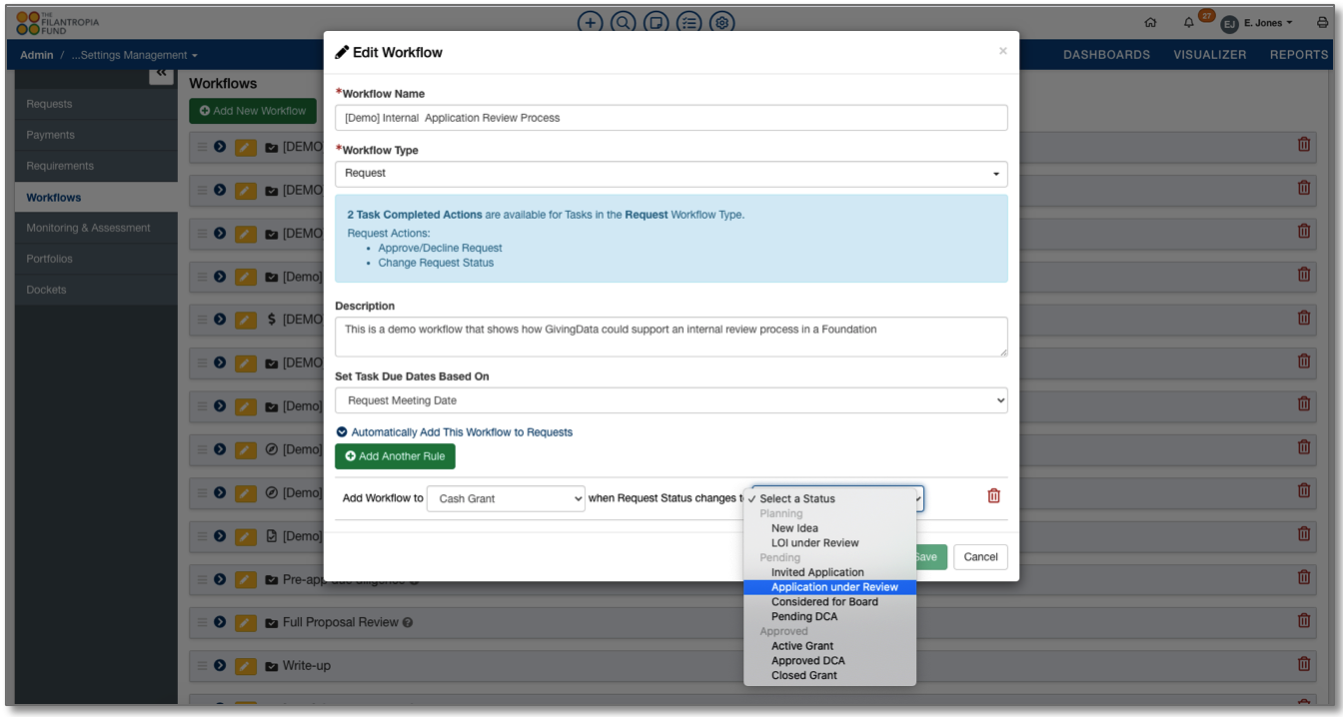 Adaptive workflows support agile grantmaking in changing times