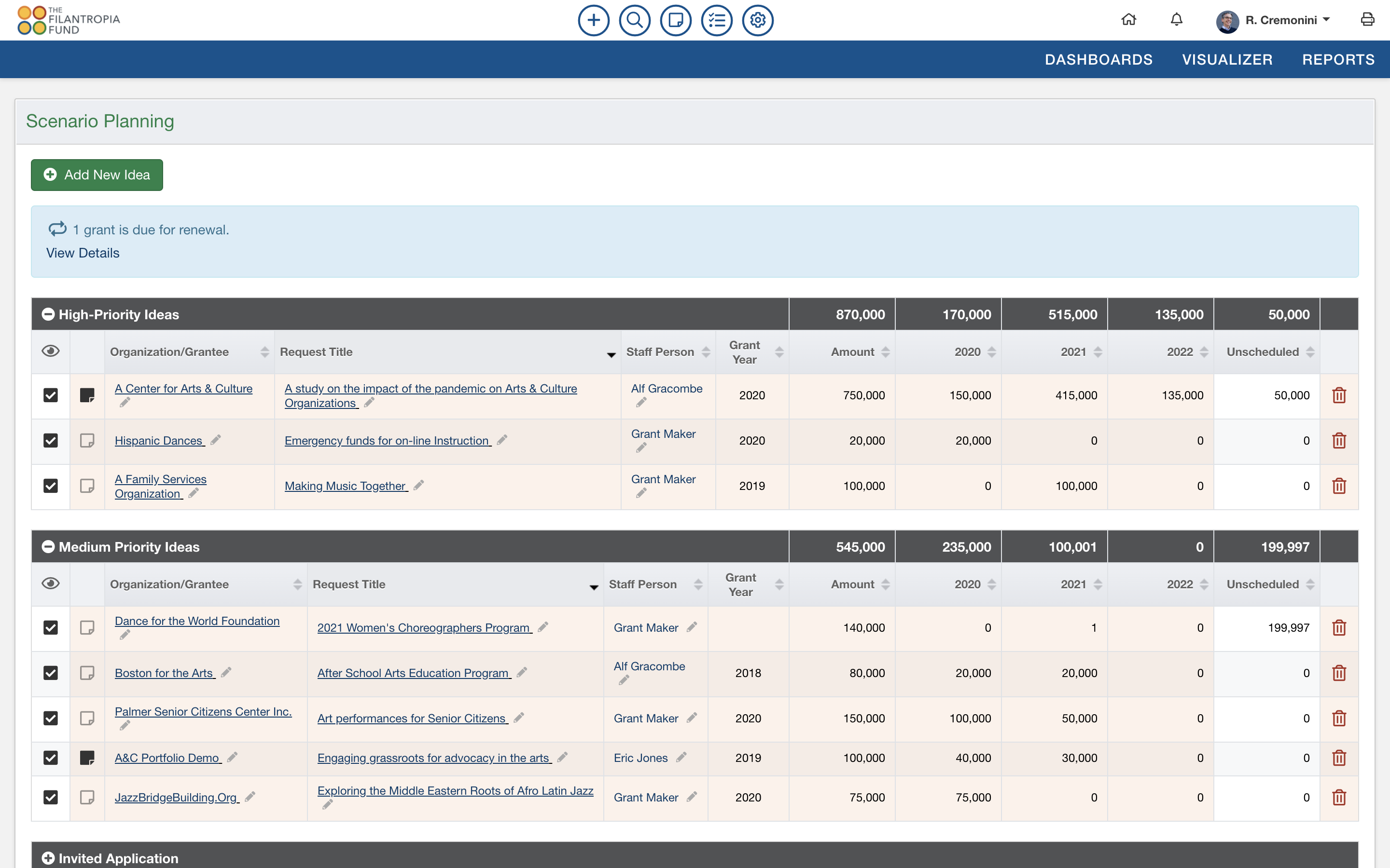 Managing Ideas in Scenario Planning is as easy as using a spreadsheet and even more intuitive.